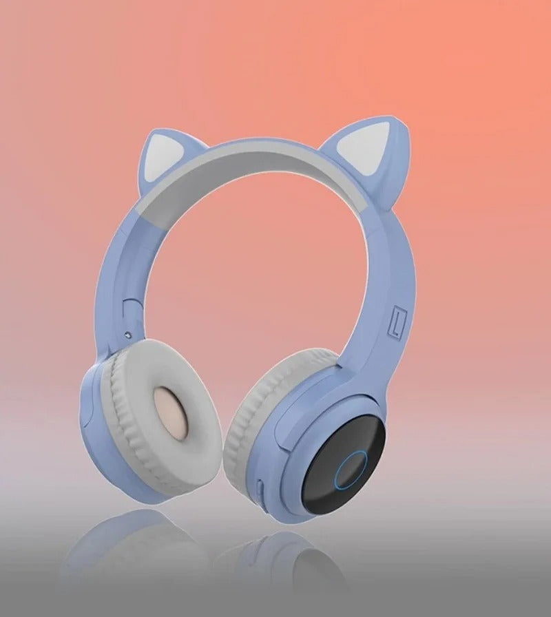 Pink Girl Wireless Headphones RGB