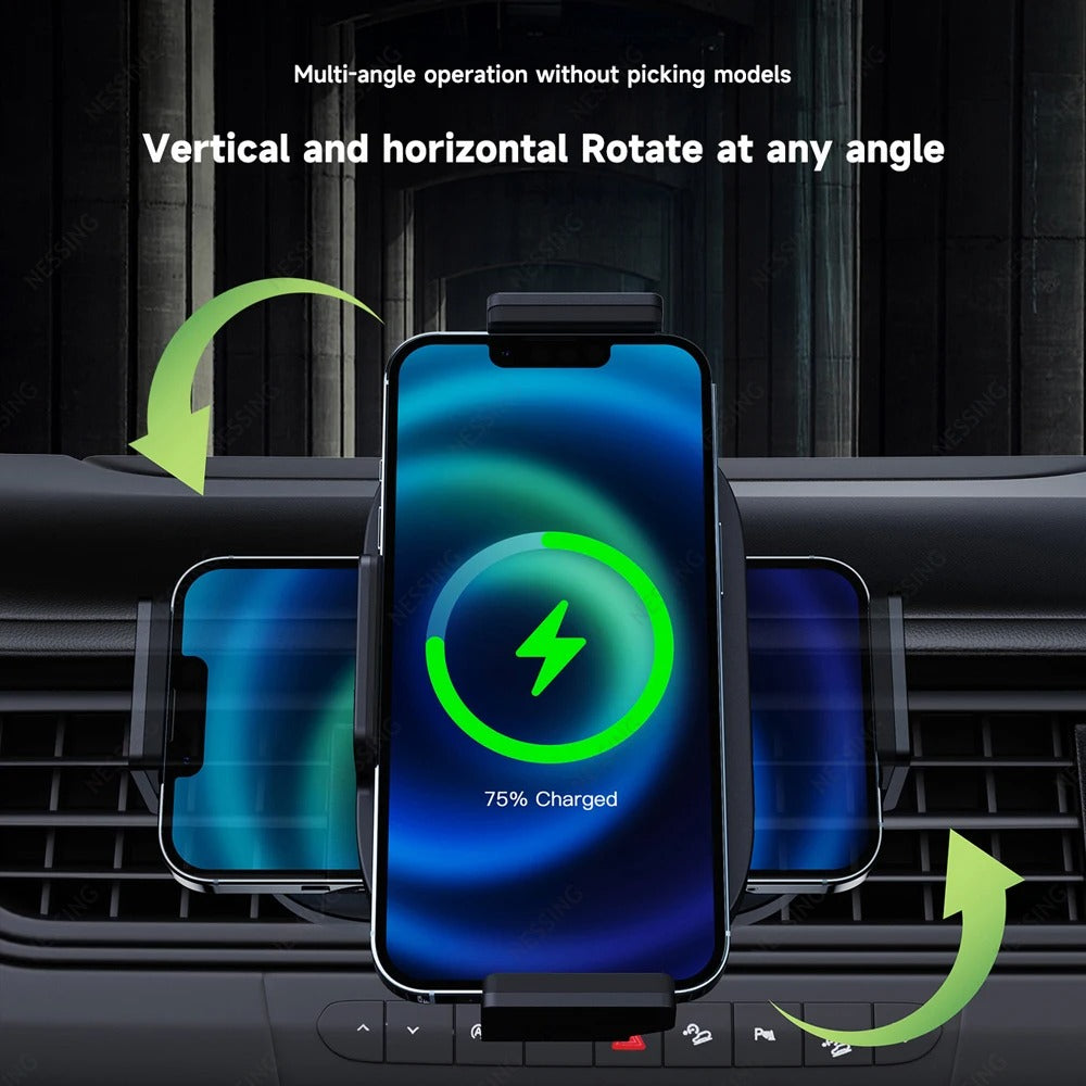 Automatic Clamping Wireless Car Charger