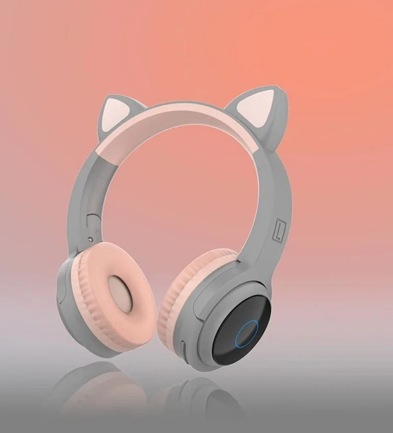 Pink Girl Wireless Headphones RGB