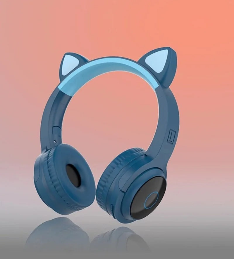 Pink Girl Wireless Headphones RGB